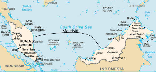 kaart maleisie